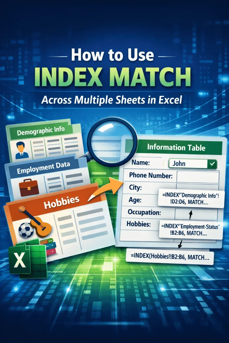 featured image - INDEX MATCH across multiple sheets