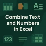featured image - combine text and number in excel