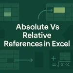 featured image - difference between absolute and relative reference in excel