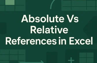 featured image - difference between absolute and relative reference in excel