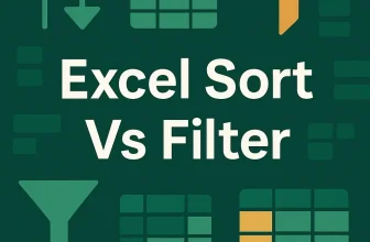 featured image - difference between sort and filter in excel