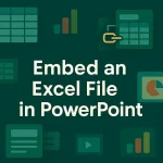 featured image - embed an excel file in powerpoint
