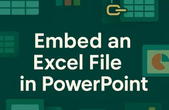 featured image - embed an excel file in powerpoint