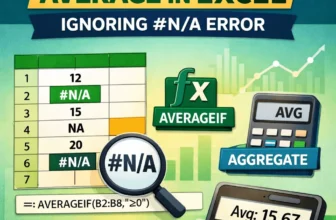 featured image - excel average ignore na
