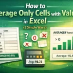featured image - excel average only cells with values