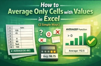 featured image - excel average only cells with values
