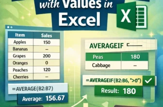 featured image - excel average only cells with values