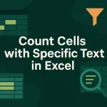 featured image - excel count cells with specific text