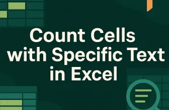 featured image - excel count cells with specific text