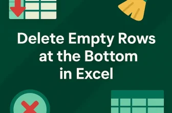 featured image - excel delete empty rows at bottom