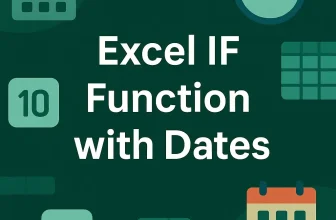 featured image - excel if function with dates