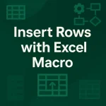 featured image - excel macro to insert rows