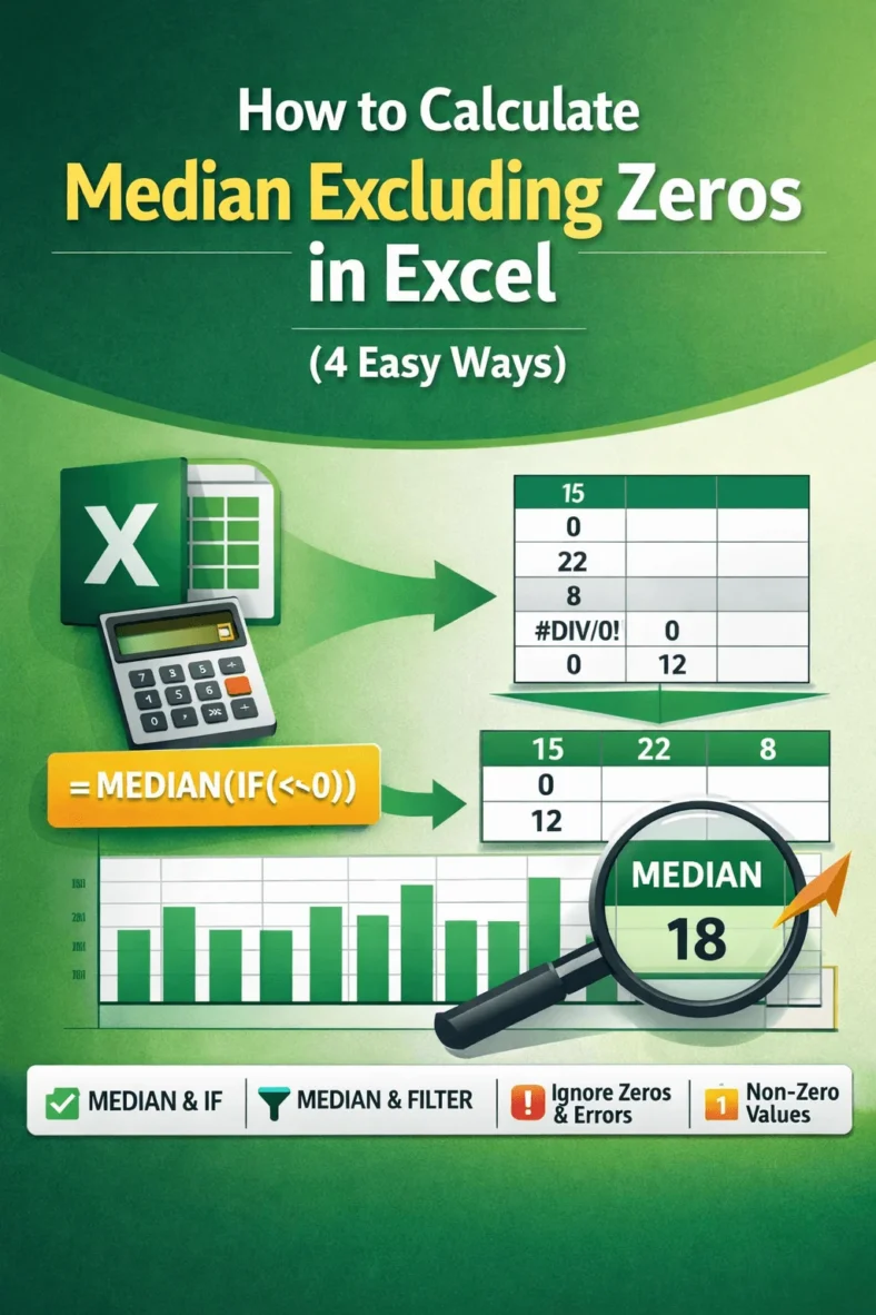 featured image- excel median if not zero
