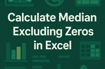 featured image- excel median if not zero