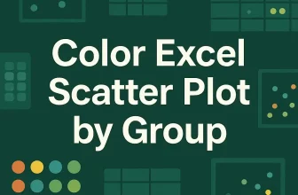 featured image - excel scatter plot color by group