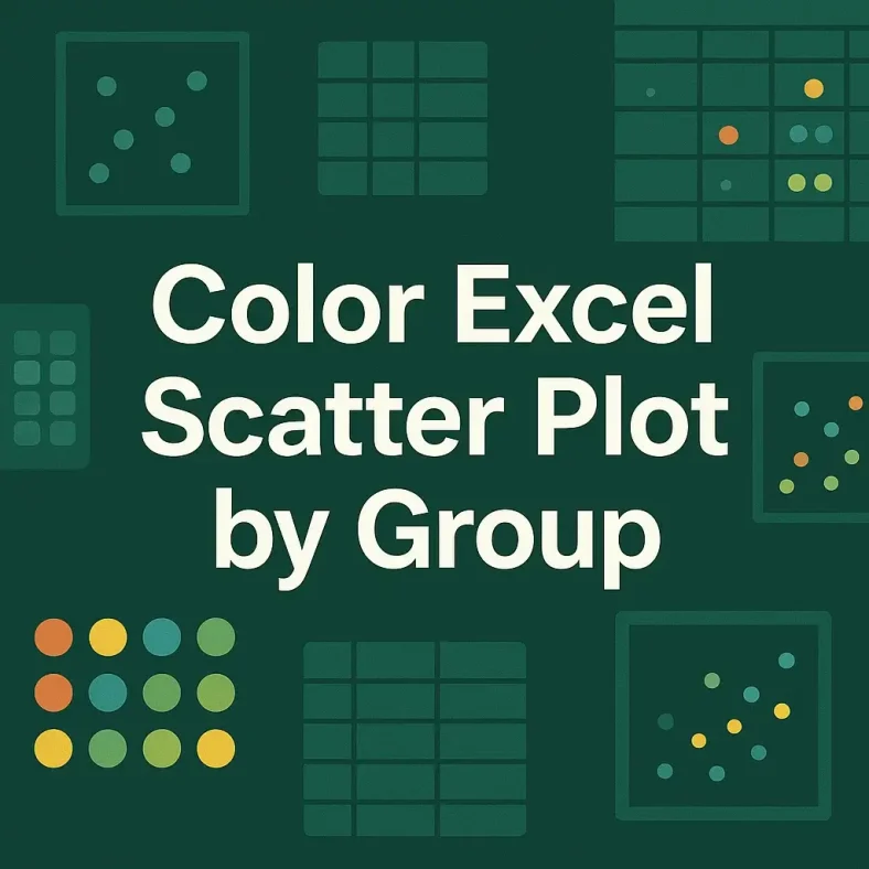 featured image - excel scatter plot color by group