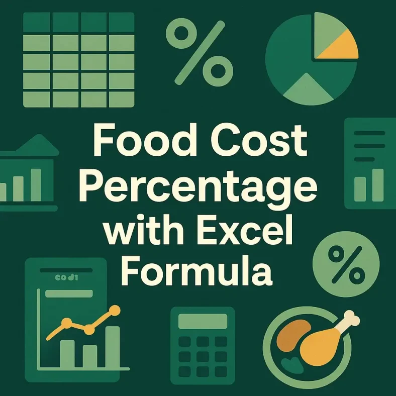 featured image - food cost percentage formula excel