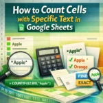featured image - google sheets count number of cells with specific text