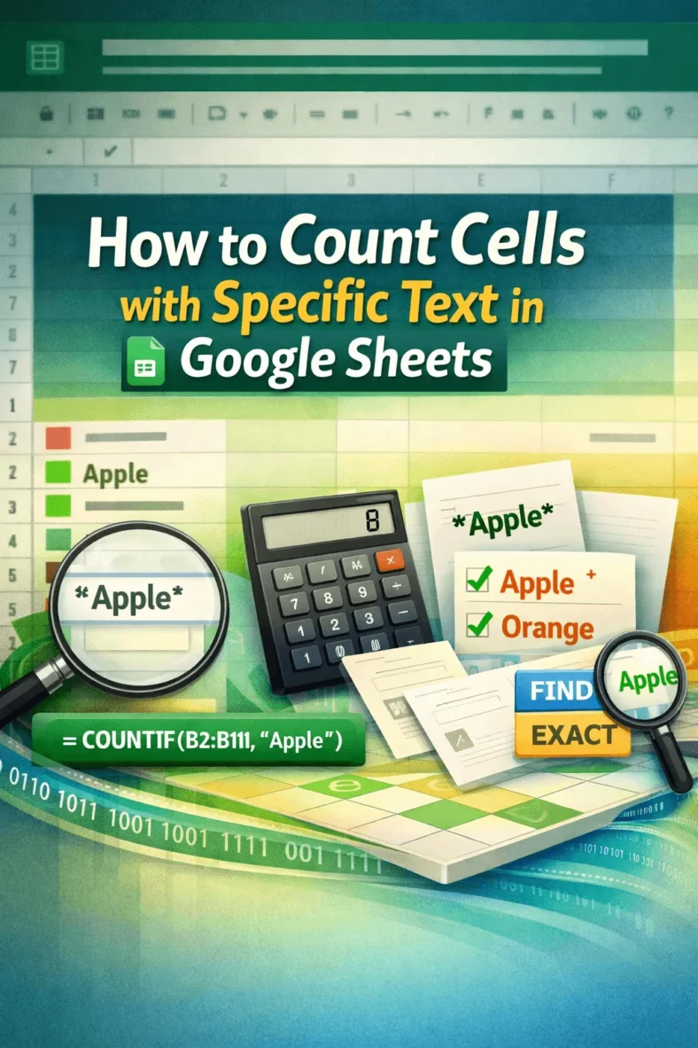 featured image - google sheets count number of cells with specific text