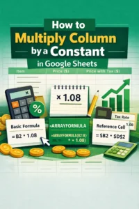 featured image - google sheets multiply column by constant