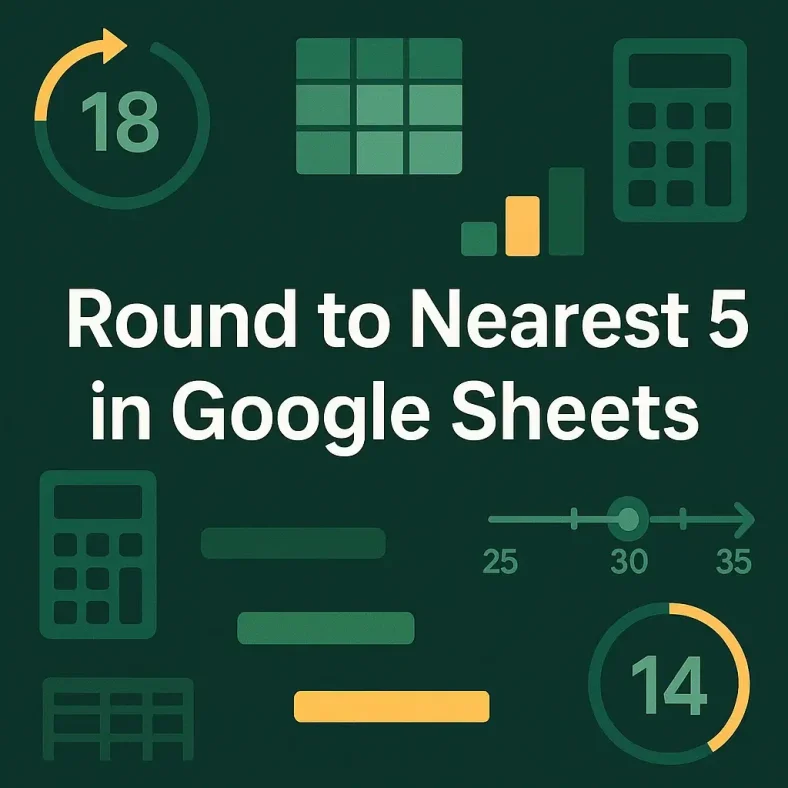 featured image - google sheets round to nearest 5