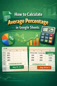 featured image - how to calculate average percentage in google sheets