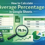 featured image - how to calculate average percentage in google sheets