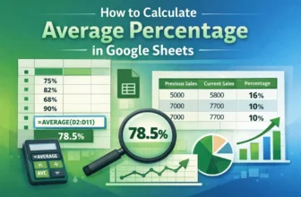 featured image - how to calculate average percentage in google sheets