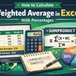 featured image - how to calculate weighted average in excel with percentages
