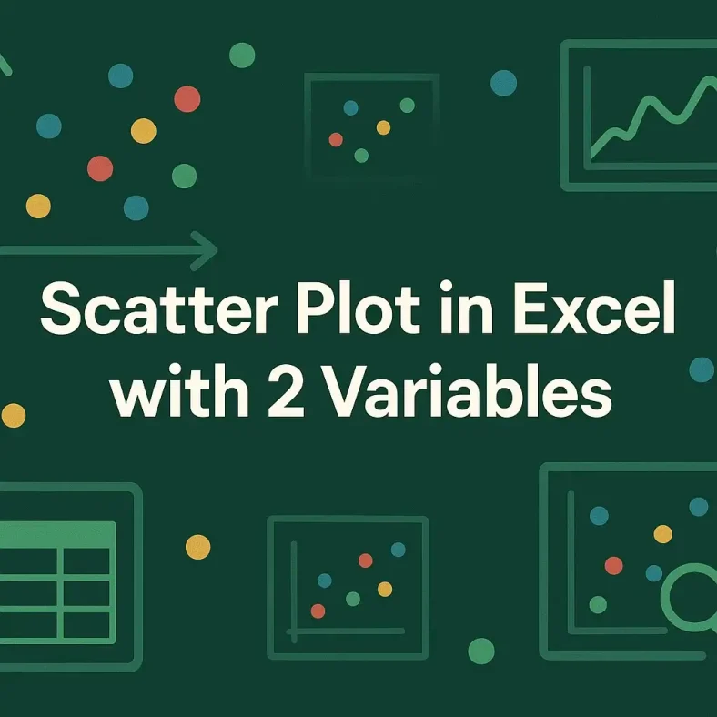 featured image - how to create a scatter plot in excel with 2 variables