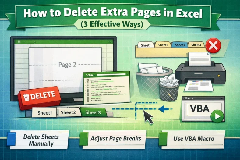 featured image - how to delete extra pages in excel