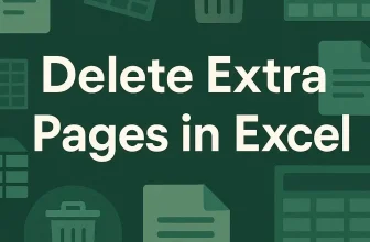 featured image - how to delete extra pages in excel