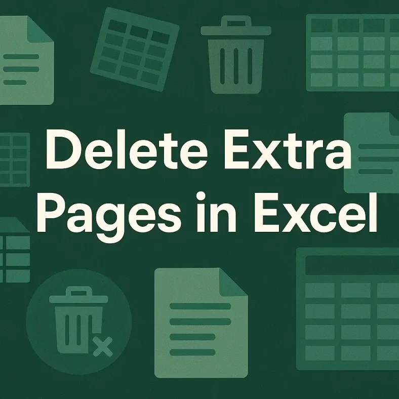 featured image - how to delete extra pages in excel