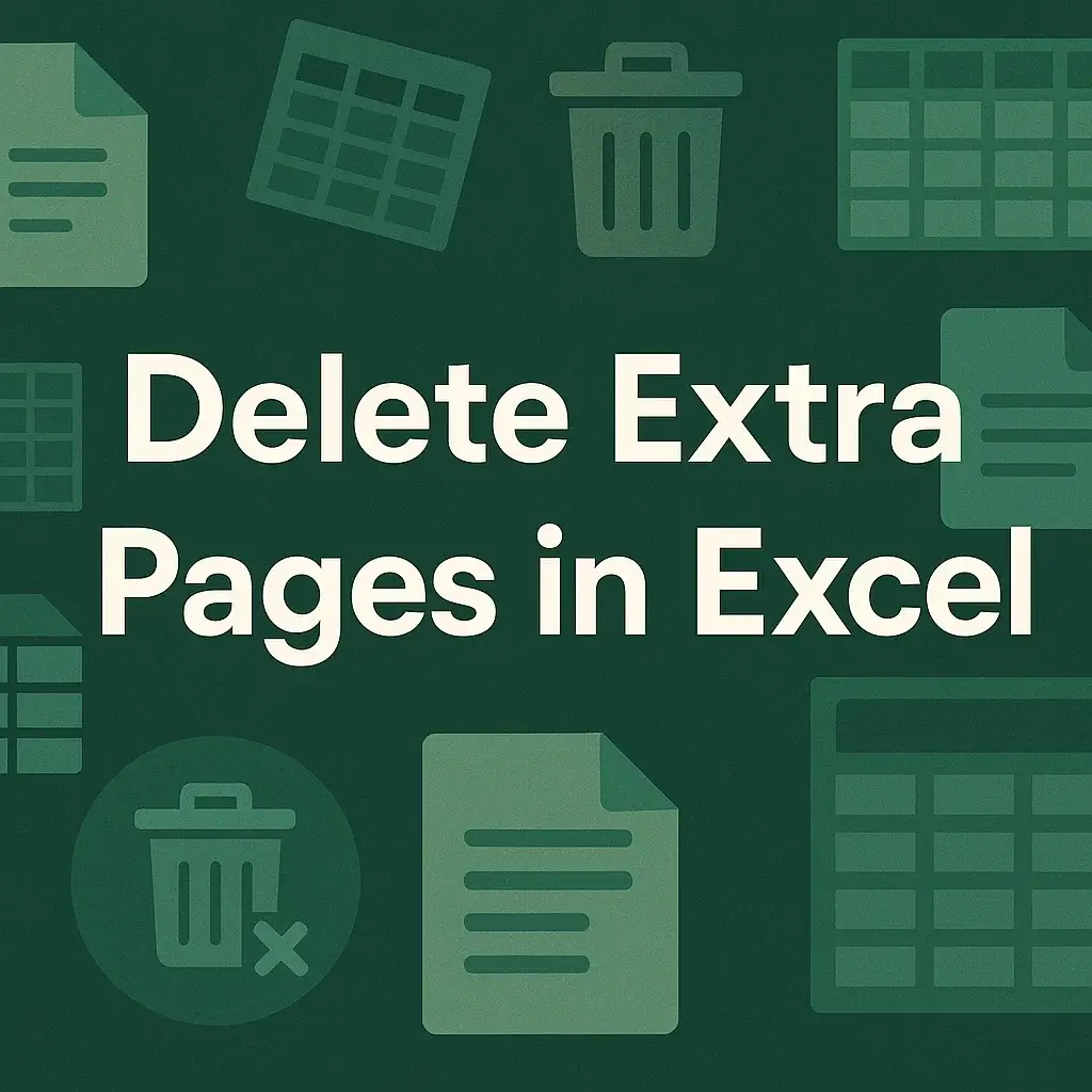 How to Delete Extra Pages in Excel (3 Effective Ways) - Excel Insider
