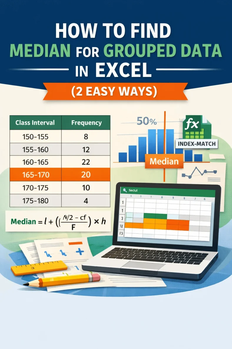 featured image - how to find median in excel for grouped data