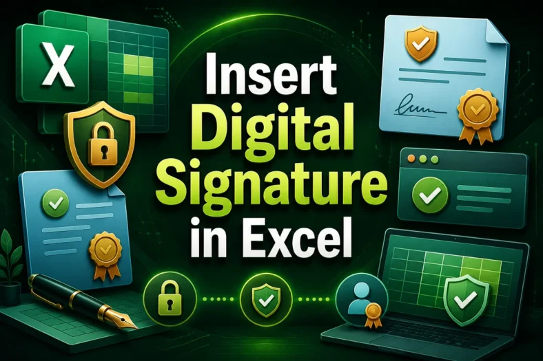 featured image - how to insert digital signature in excel