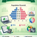 featured image - how to make a population pyramid in excel
