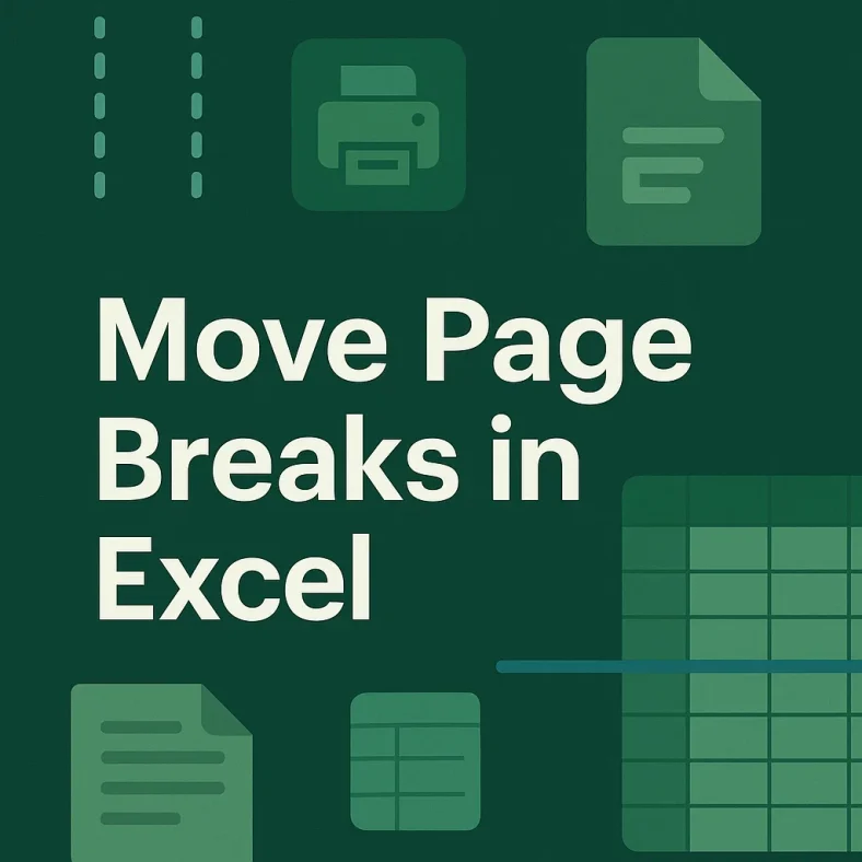 featured image - how to move page breaks in excel