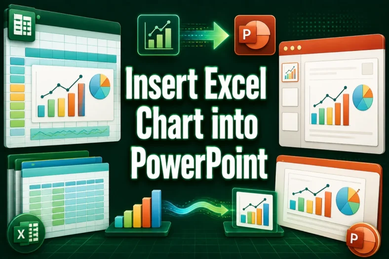 featured image - insert excel chart into powerpoint