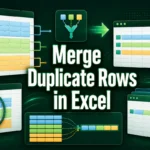 featured image - merge duplicate rows in excel
