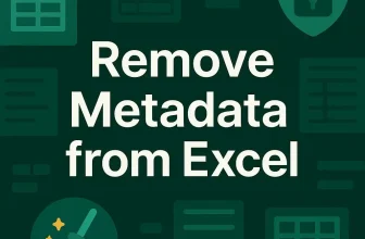 featured image - remove metadata from excel