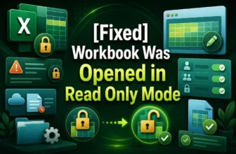 featured image - this workbook was opened in read only mode