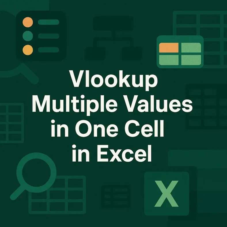 featured image - vlookup multiple values in one cell in excel