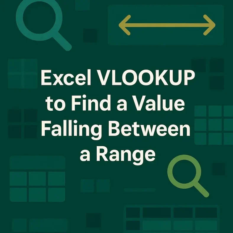 featured image - vlookup to find a value that falls between a range