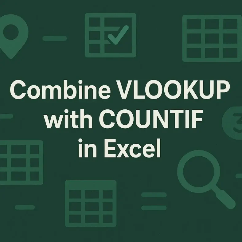 featured image - vlookup with countif
