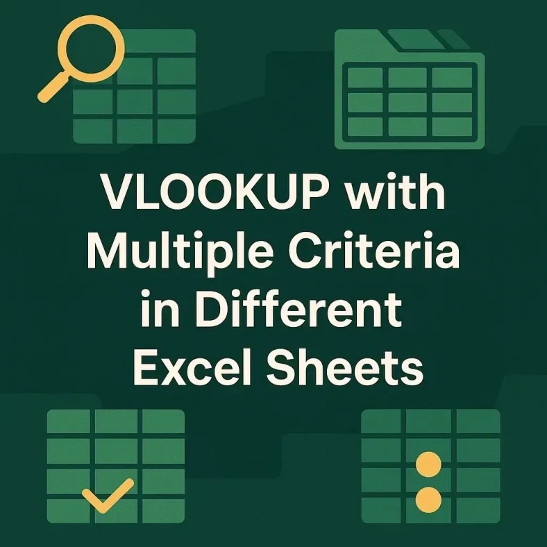 featured image - vlookup with multiple criteria in different sheets