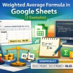featured image - weighted average formula google sheets