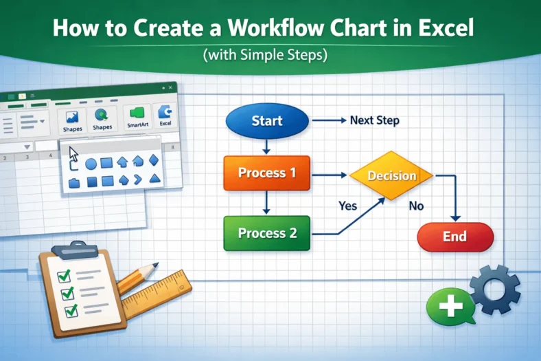 featured image - workflow chart in excel
