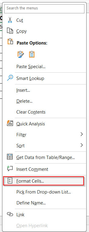 Simple Division Formula to Calculate Food Percentage in Excel