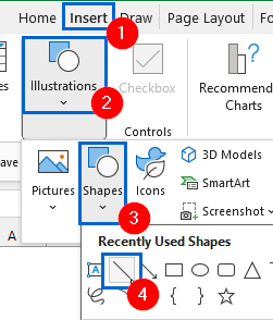 Manually Add Shapes and Arrows to Create Hierarchy